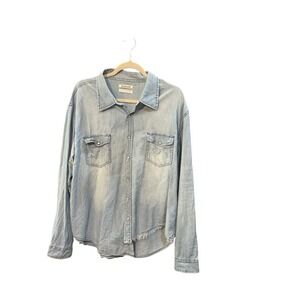 One Teaspoon Kansas Fitted Denim Shirt. Sz XL